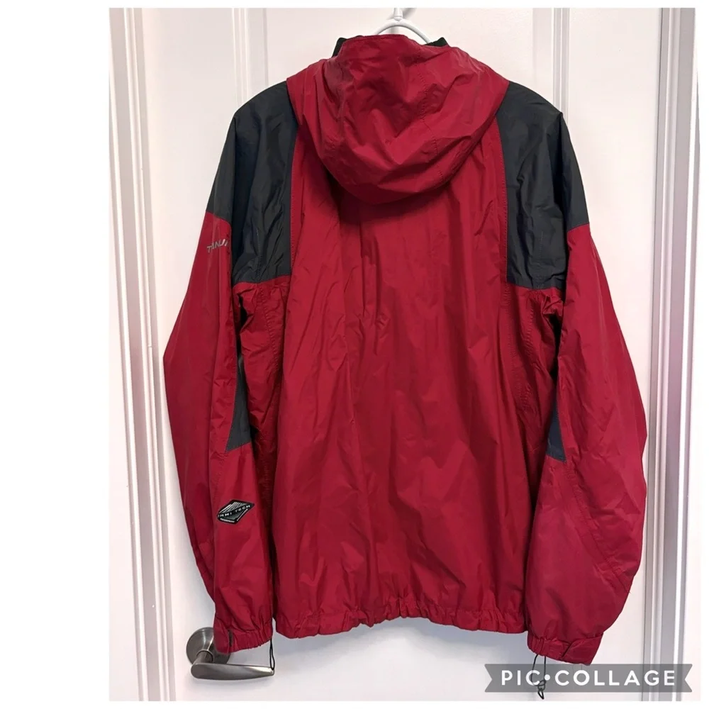 VINTAGE COLUMBIA SPORTSWEAR HOODED WINDBREAKER JACKET TITANIUM HIKING RAIN SHELL